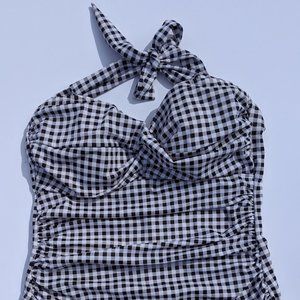 Retro Gingham One Piece